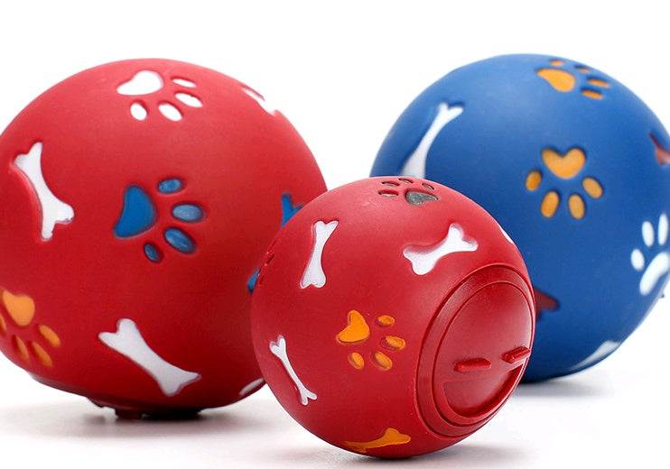 Pet Toy Bite Dog Leaking Puzzle Ball Size Multicolor Optional Milky Rubber Ball Secondary image
