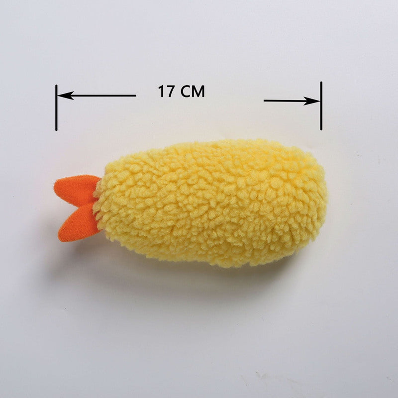 Fried Shrimp Tempura Dog Pet Chew Bite Squeaky Toy Cute Stuffed Secondary image