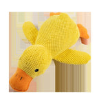 Pet Plush Toy Dog Calming Duck Stuffed Duck Toys Chew Toy Squeaky For Puppy Pet Teeth Cleaning Chew Pillow Toy Pet Supplies