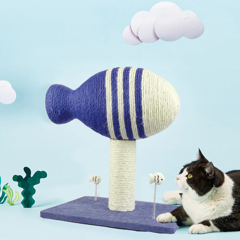 Sisal Flying Fish Grinder Pet Large Vertical Toy