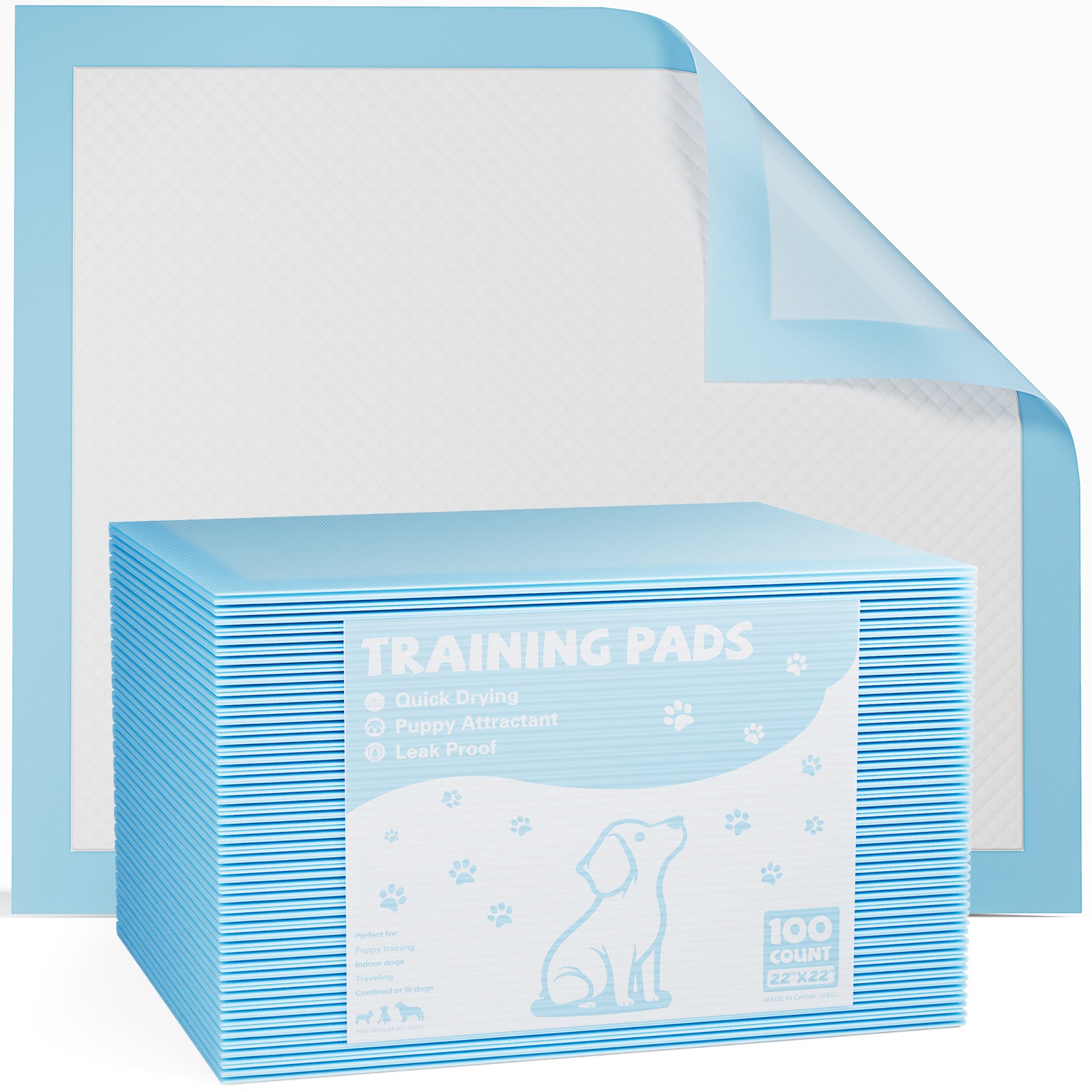 Leak-Proof Quick-Drying Puppy Pads – Disposable Super Absorbent Dog Pee Pads for Training & Home Use (Multiple Sizes) Main image