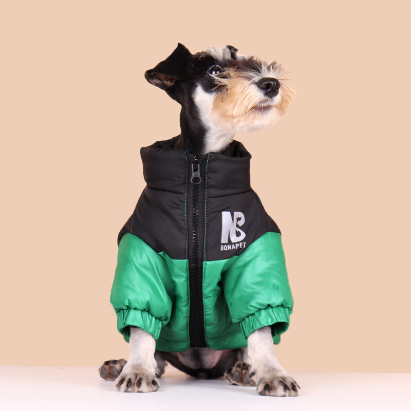 Fashion Dog Cotton Clothes Pet Reflective Autumn And Winter Warm Trendy Brand Jacket Secondary image