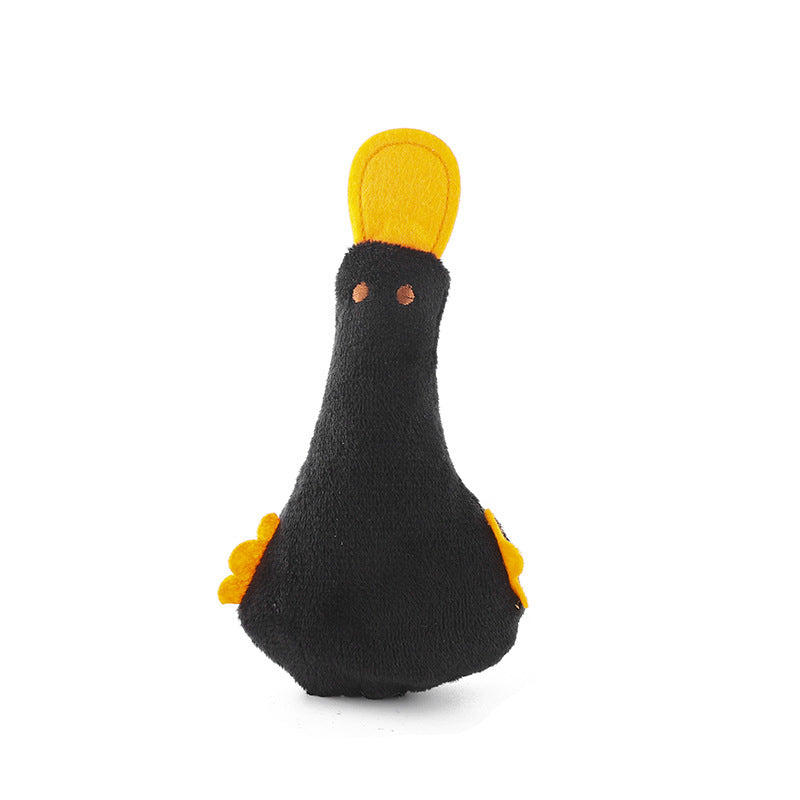 Cute Duck Pet Toys Dog Cat Plush Toy Squeak Sound Dog Toys Catnip Toy Dog Chew Toy For Small Large Dogs Training Accessories