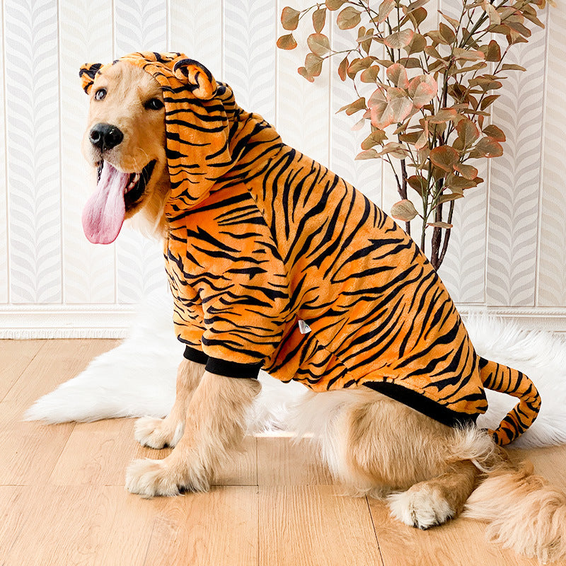 Pet Dog Golden Retriever Clothes Tiger Pet Costume Secondary image