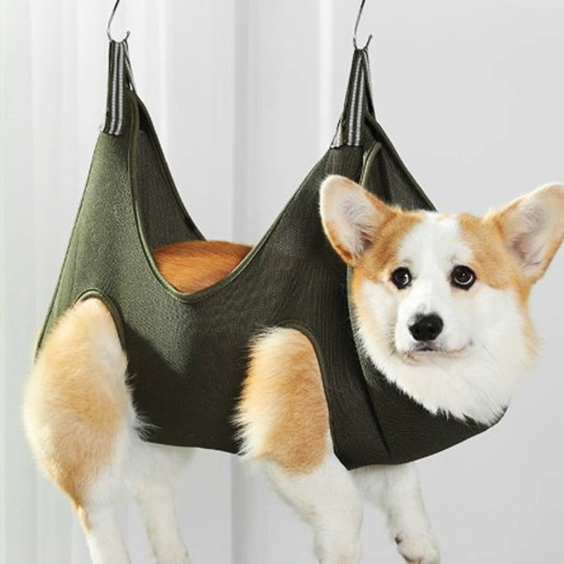 Pet Grooming Hammock Harness For Cats And Dogs, Cat Grooming Sling For Trimming Nail And Ear Care, Pet Hammock Restraint Bag Main image