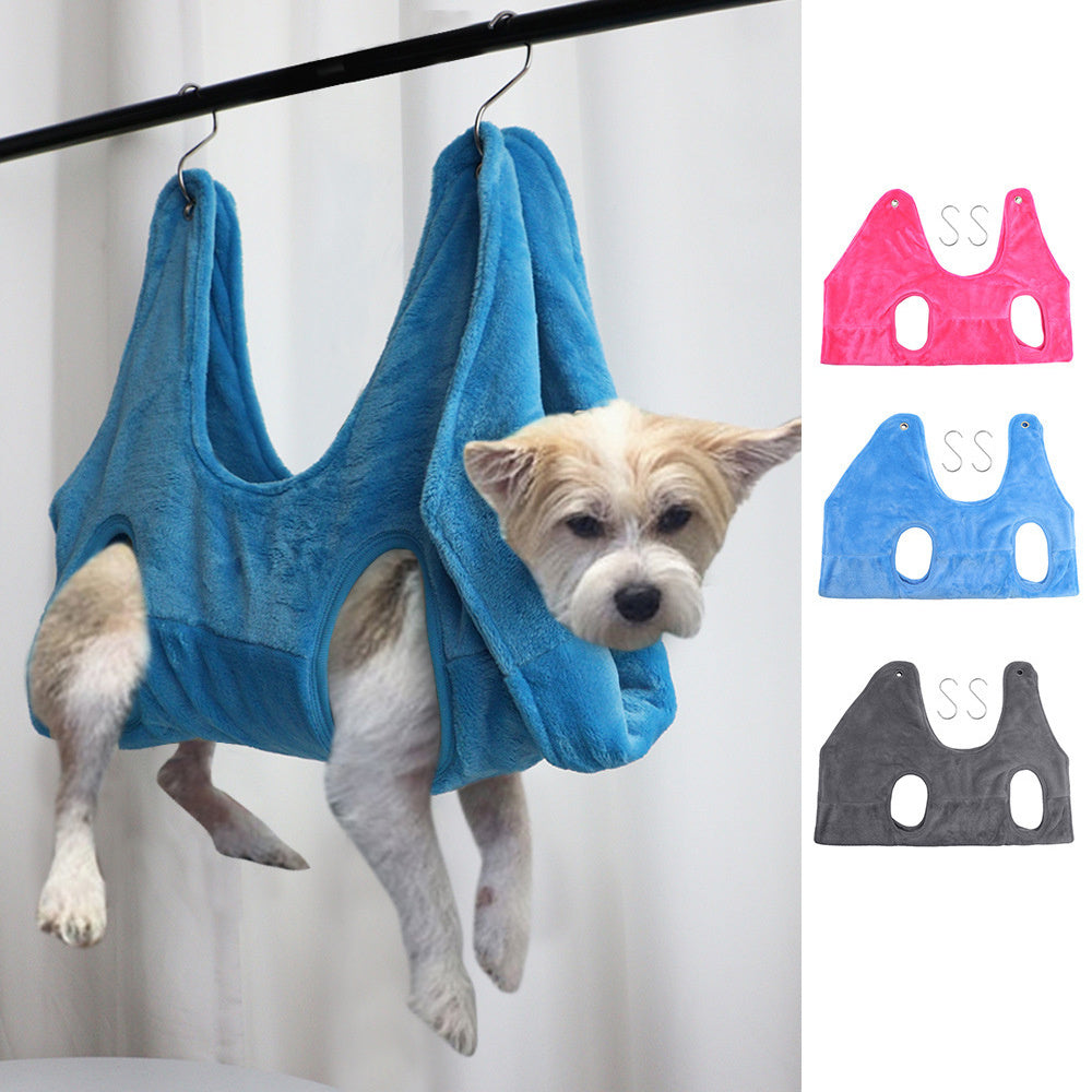 Pet Dog Cat Grooming Hammock Harness Dog Hammock Restraint Bag Helper Breathable Dogs Grooming Trimming Hammock Helper Cats Main image