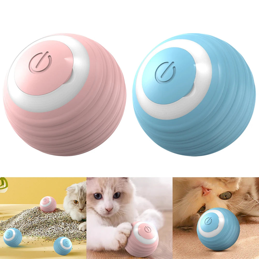 Automatic Moving Bouncing Rolling Ball Smart Cat Toy Ball Se