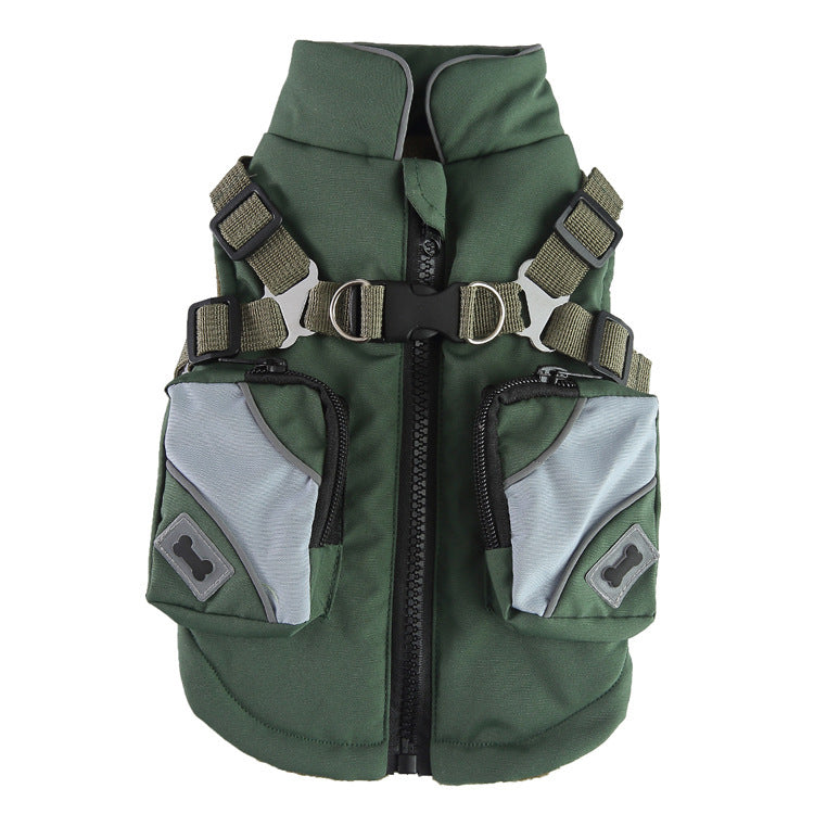 Pet Supplies Chest Back Zipper