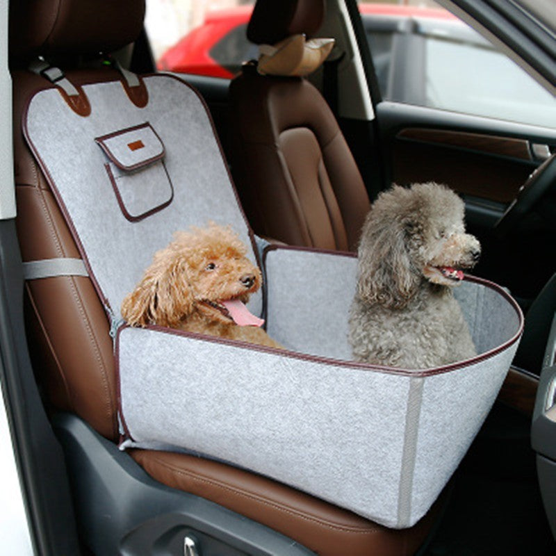 Retro Dual-purpose Pet Car Mat Front Seat Cushion Main image