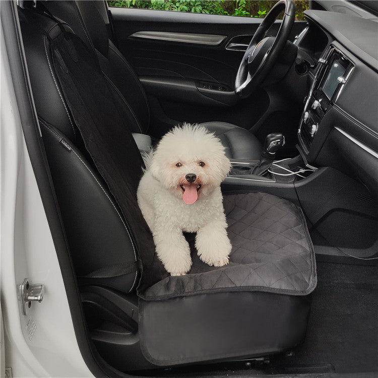 Pet Car Front Seat Cover Protector Waterproof Back Bench Seat Interior Travel Accessories Car Seat Covers Mat With Safety Belt Secondary image