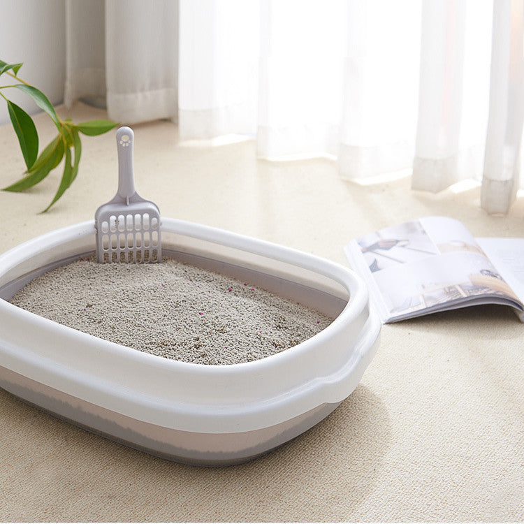 High Quality Cat Litter Box with Scoop – Anti-Splash Pet Toilet for Cats & Small Dogs, Durable Plastic Design
