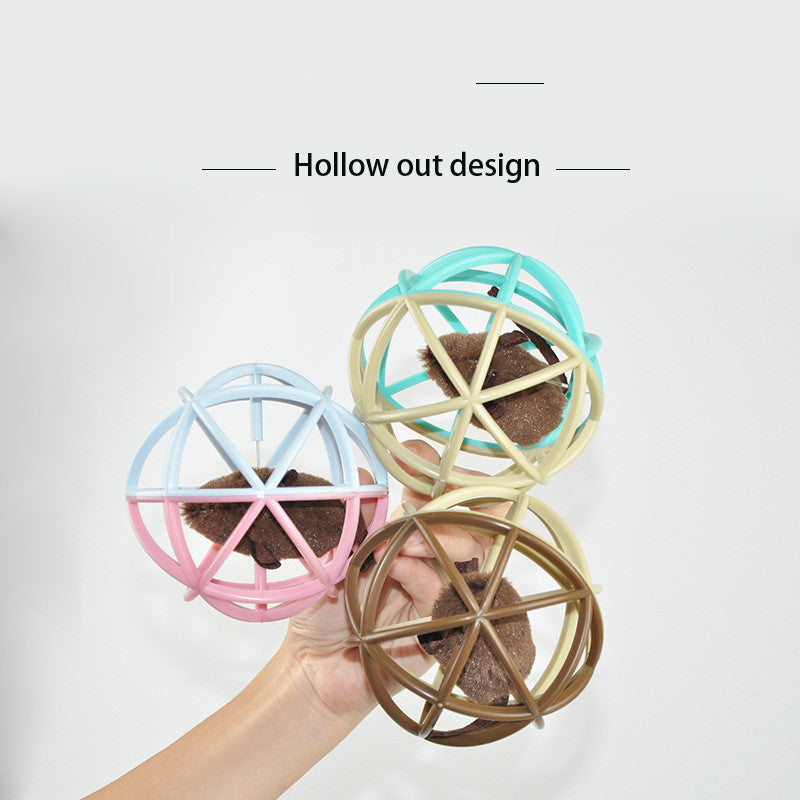 Pet Vocalizing Cat Toy Ball Cage