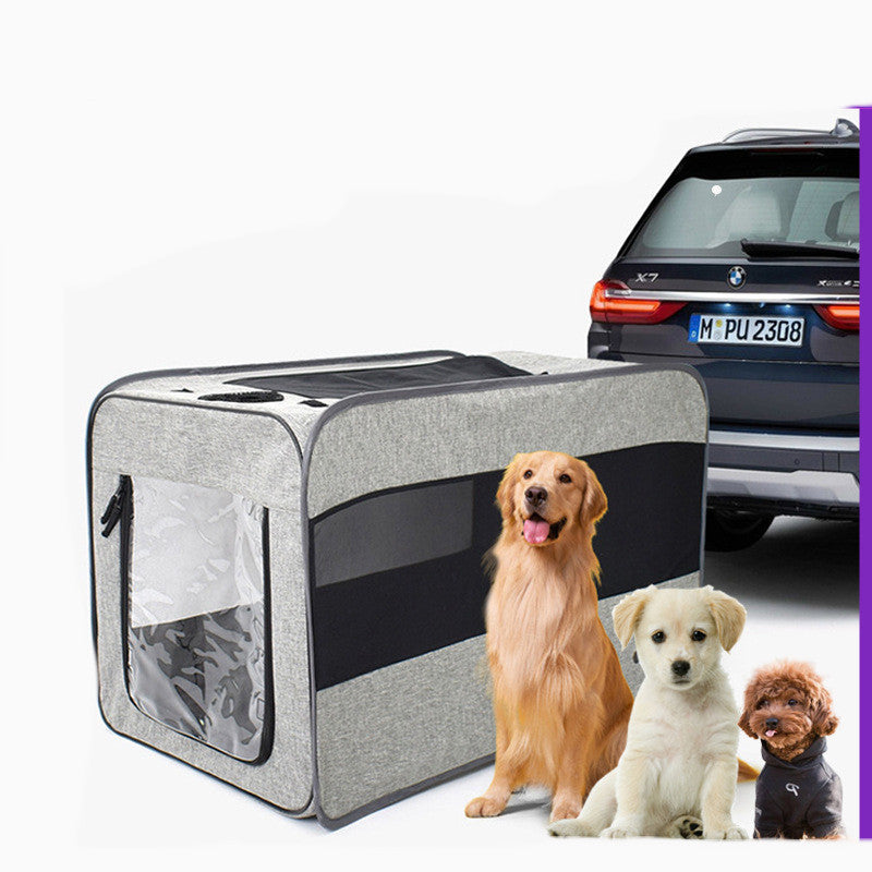 Pet Travel Carrier Bag Portable Pet Bag Folding Fabric Pet Carrier Travel Carrier Bag For Pet Cage With Locking Safety Zippers Main image