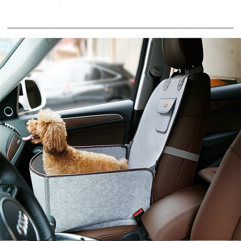 Retro Dual-purpose Pet Car Mat Front Seat Cushion Secondary image