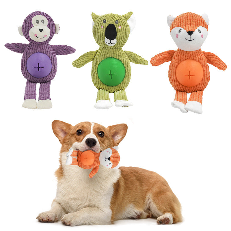 Animal-shaped Stuffed Toy For Dog Bite Resistant Pet Supplies Not Rotten Main image