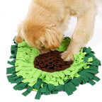 Dog Sniffing Mat Dog Puzzle Toy Pet Snack Feeding Mat Boring Interactive Game Training Blanket Snuffle Feeding Training Mat