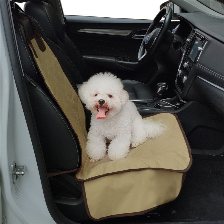 Pet Car Front Seat Cover Protector Waterproof Back Bench Seat Interior Travel Accessories Car Seat Covers Mat With Safety Belt Main image