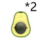 Avocado catnip toy in fun avocado shape designed for interactive cat play.
