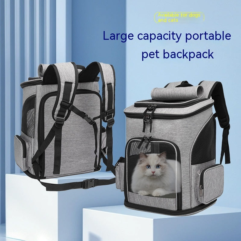 Extendable Pet Bag Large Capacity Dog Bag Portable Cat Backpack Foldable Cat Bag Main image