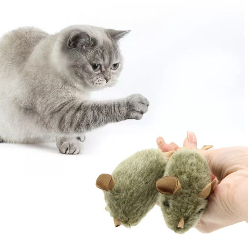 Funny Plush Mice Cat Toy Simulation Mouse Kitten