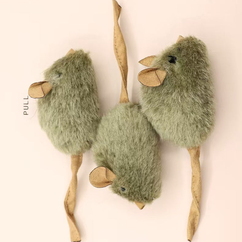 Funny Plush Mice Cat Toy Simulation Mouse Kitten