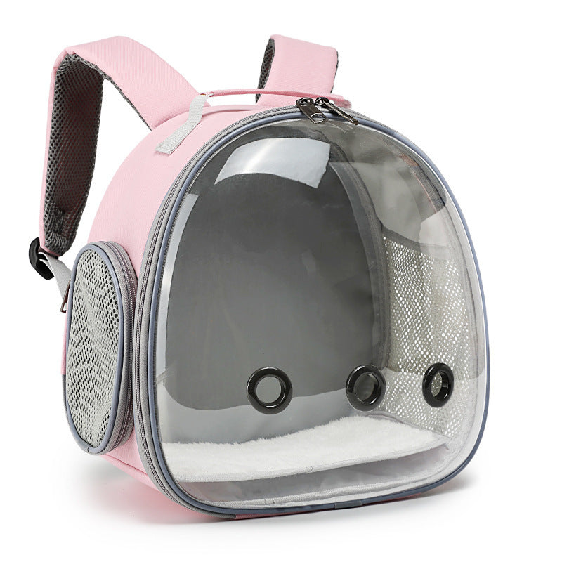 Pet Backpack Hamster Carrier Transparent Small Animal Carrier Guinea Pig Backpack Sugar Glider Ferret Pet Bag Rabbit Bunny Cage Main image