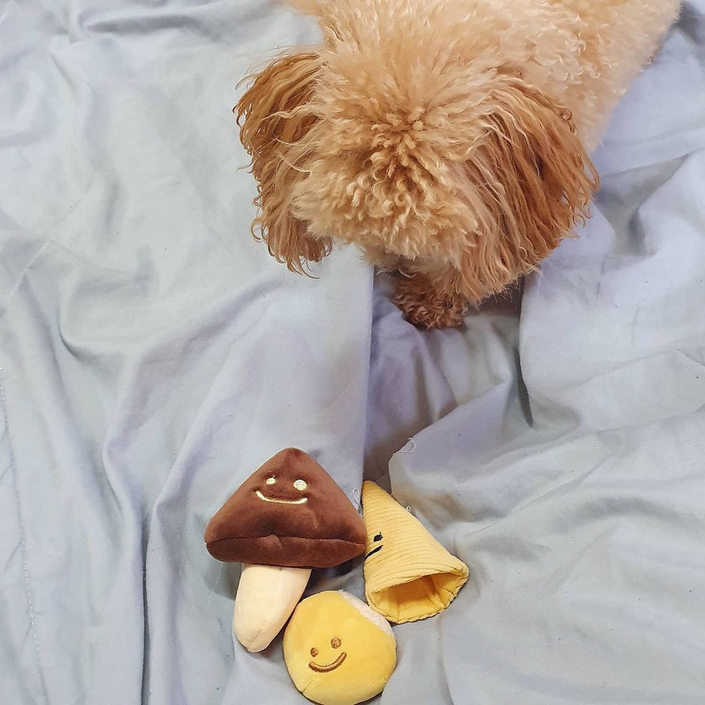 Mushroom Tibetan Food Vocal Toy Set Dog