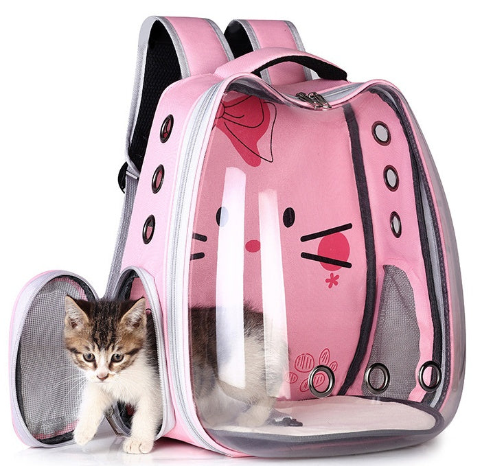 Pet Supplies Pet Backpack Convenient Pet Space Bag Breathable Shoulder Cat Bag Dog Bag Main image