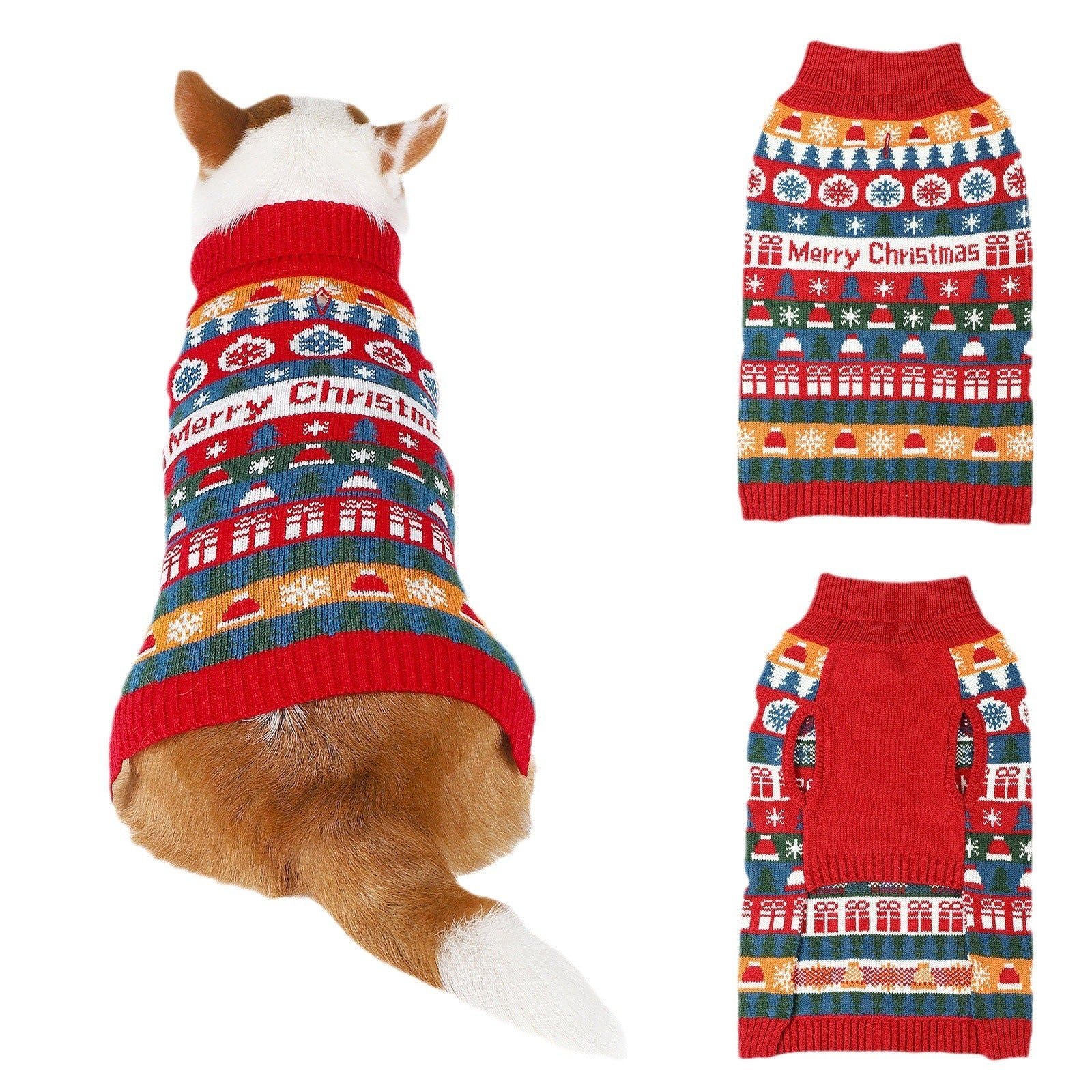 Pet Dog Christmas Turtleneck Sweater Secondary image