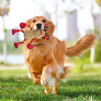 Interactive Christmas Dog Toys Squeaky Plush Holiday Dog Toys Dog Toys For Aggressive Chewers Plush Puppy Chew Toys Interactive