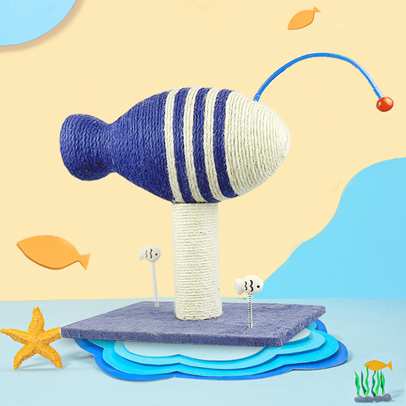 Sisal Flying Fish Grinder Pet Large Vertical Toy