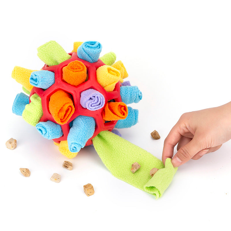 Pet Dog Sniff & Snack Puzzle Ball  Snuffle Ball Canine Enrichment Nose Pad Toys Secondary image