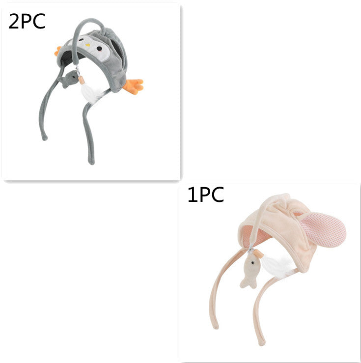 New Head Wearing Feather Funny Cat Stick Funny Cat