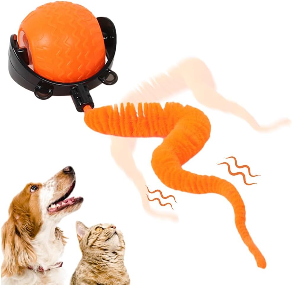 Interactive Cat Ball Toy, 2025 New Cat Ball Toys With Cord  Mouse, Smart Self Rolling Cat Toys For Bored Indoor Cats, Automatic Moving Peppy Pet Ball Main image