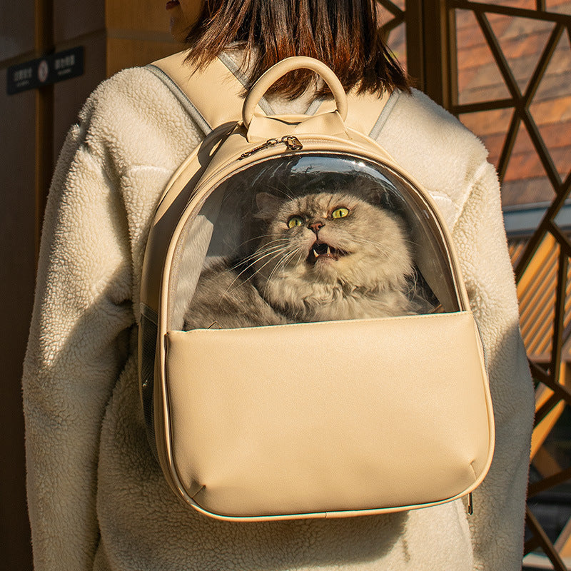 Cat Bag Outing Backpack High-value Visible Transparent Cat And Dog Outing Pet Bag Main image