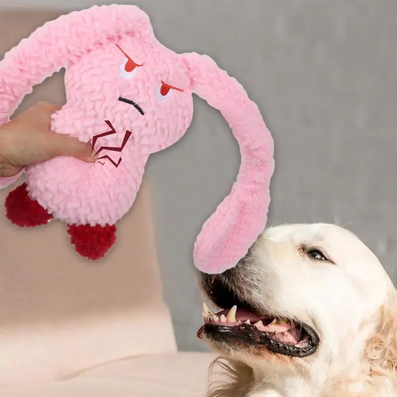 Dog Teething Toys Bunny Squeaky Pet