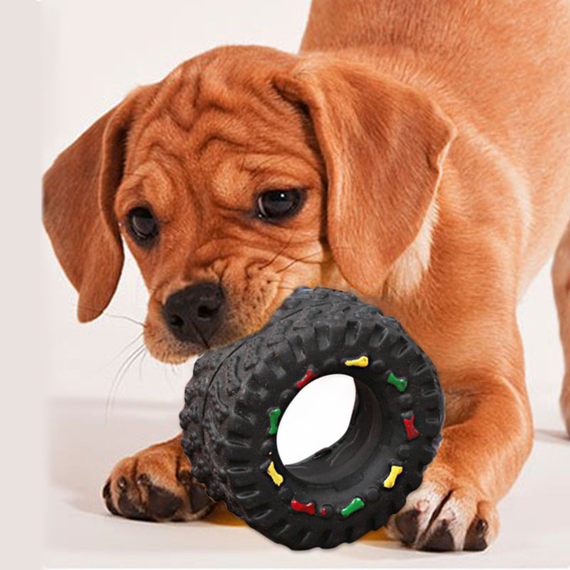 Small Tire Pet Vocalizations Glue Dog Toys Main image